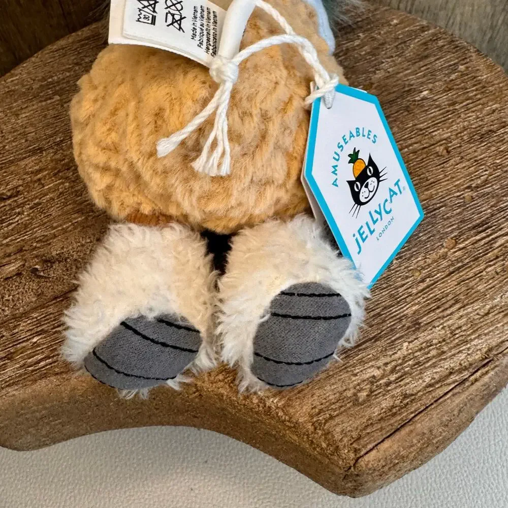 Jellycat Peanut NEW!  FAST SHIP Jellycat Amuseables Peanut Apres Ski Christmas